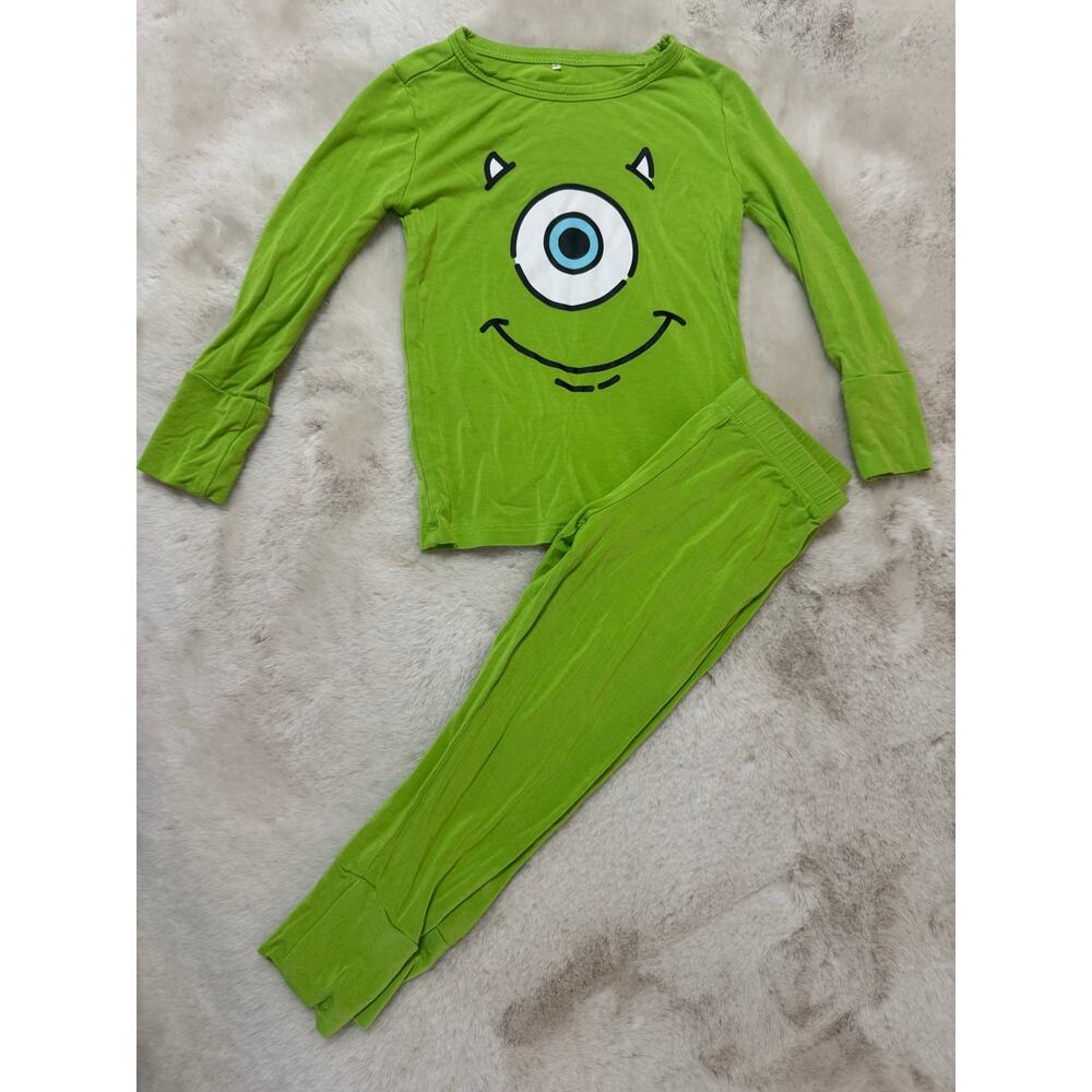 Posh Peanut Mike Wazowski Monsters Inc Bamboo 2-Piece Pajamas